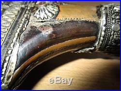 12# Old Islamic Dagger Saudi jambiya khanjar Bedouin with very Rare Horn