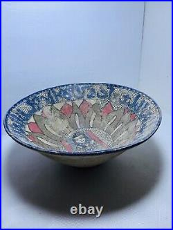 12th century Ancient Kashan Queen painted ceramic bowl