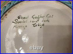 (12w x 4.5h) signed by Turkey Kutahya 19th c. Ottoman Empire Islamic bowl