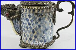 18th / 19th Century Islamic Ottoman Turkish Kutahya Pottery Dallah Coffee Pot