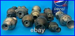 18thC 9 Pieces Islamic Middle Eastern Mixed Metal Urn, Vase, Bottle, Vessels