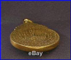 1900's Persian Islamic Arabic Brass Copper Astrolabe 236 Gram