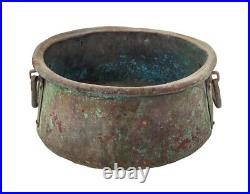 19th C, Islamic Antiques huge Middle Eastern Arabian Cooking Pot on Coals