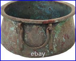19th C, Islamic Antiques huge Middle Eastern Arabian Cooking Pot on Coals
