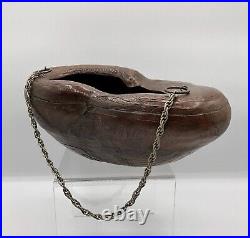 19th C. Islamic Coco-de-mer Shell Kashkul Dervish Begger Bowl /b