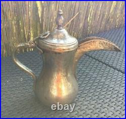 23,5 cm VERY RARE Antique Dallah islamic middle east coffee pot Bedouin 900 gr