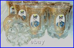 27 Moser Enamel Persian Qajar Dynasty Nasser Al Din Shah Roozbeh Goblets Bowls &