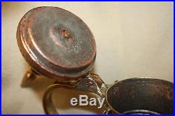 34 cm Antique Nizwa Coffee Pot Arabic Islamic Bedouin Tin Copper Brass Dallah