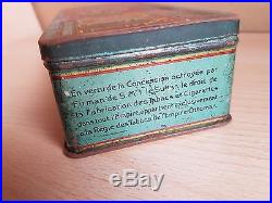 35# Old Tin Box Regie of Tobacco of the Ottoman Empire Constantinople Cigarettes