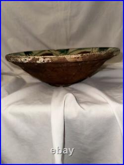 4 Antique Middle East Bowl Earthenware Islamic 19th Century Glazed