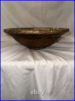 4 Antique Middle East Bowl Earthenware Islamic 19th Century Glazed