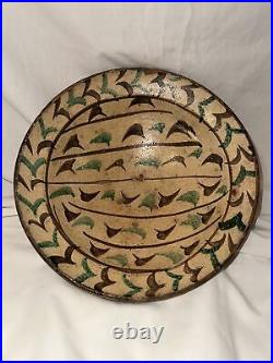 4 Antique Middle East Bowl Earthenware Islamic 19th Century Glazed