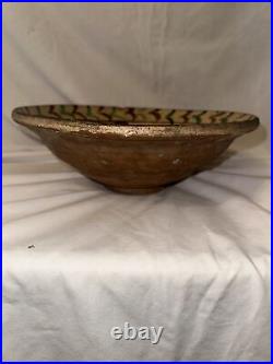 4 Antique Middle East Bowl Earthenware Islamic 19th Century Glazed