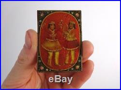 4 VERY HIGH QUALITY 19thc QAJAR PLAYING CARDS islamic antiques