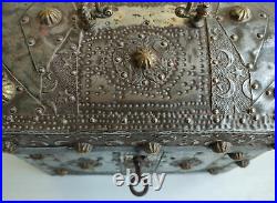AMAZING Rare Antique Old Ottoman Islamic Jewelry Money Box Treasure Chest