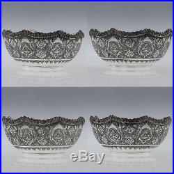 ANTIQUE 20thC PERSIAN SOLID SILVER SET OF BOWLS c. 1920