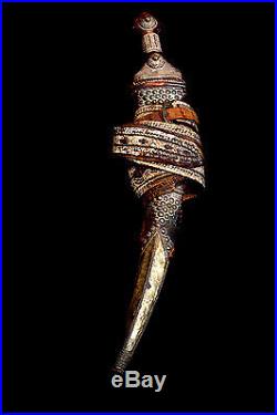 Antique Hijazi Circa 1700s Arab Khanjar Moroccan Omani Jambiya Khanjar Dagger