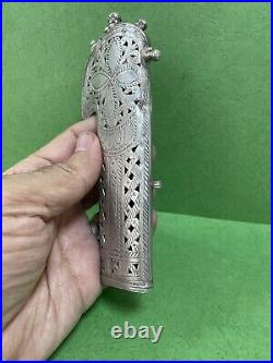 ANTIQUE MIDDLE EASTERN ARABIC SWORD Engraved SILVER Handel 57grams R7