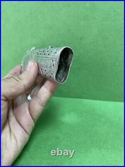 ANTIQUE MIDDLE EASTERN ARABIC SWORD Engraved SILVER Handel 57grams R7