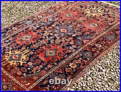 ANTIQUE Middle Eastern RUG Circa 1930's UNUSUAL DESIGN Hand Made