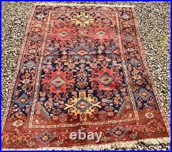 ANTIQUE Middle Eastern RUG Circa 1930's UNUSUAL DESIGN Hand Made