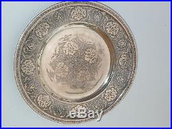Antique Persian Silver Dish Plate 187 Gms