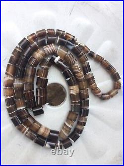 Afghan Tibet Dzi Antique Vintage Old Sulemani Ghazni Loose Wow Banded Beads