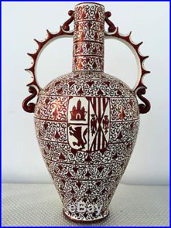 Alhambra Vase Nasrid Islamic Lustreware Hispano Moresque Moorish Spanish 1800's