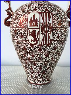 Alhambra Vase Nasrid Islamic Lustreware Hispano Moresque Moorish Spanish 1800's