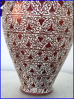 Alhambra Vase Nasrid Islamic Lustreware Hispano Moresque Moorish Spanish 1800's