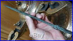 Amazing Ancient Unearthed Original Islamic Persian Bronze KNIFE 17-19th Century