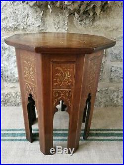 An Antique Inlaid Ottoman Octagonal Table