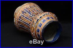An Early Persian Islamic middle Eastern ceramic jar / albarello (13/14th c.)