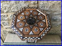 An Islamic Ottoman Syrian Inlaid Table