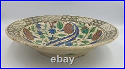 An Iznik polychrome pottery dish Ottoman Turkey 18th