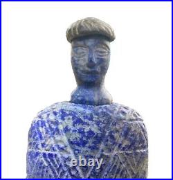 Ancient Bactrian Princess. Beautiful Lapis Lazuli With Chlorite Headdress