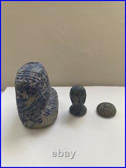 Ancient Bactrian Princess. Beautiful Lapis Lazuli With Chlorite Headdress