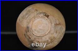 Ancient Early Islamic Nishapur Ceramic Slip Decorated Pottery Bowl Circa 1100 CE