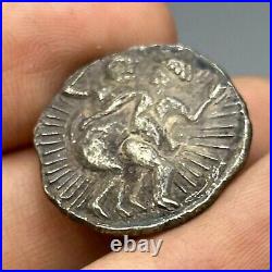 Ancient Islamic Mughal Empire Silver Coin King Jahangir