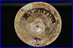 Ancient Islamic Samanid Ceramic Pottery Bowl With Kufic Calligraphy 10th Century