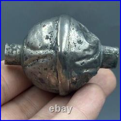 Ancient Islamic Seljuk Civilization Pure Silver Bead 14th Century AD