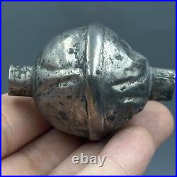 Ancient Islamic Seljuk Civilization Pure Silver Bead 14th Century AD