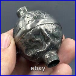 Ancient Islamic Seljuk Civilization Pure Silver Bead 14th Century AD