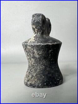 Ancient Near Eastern Black Stone Spectacle Idol