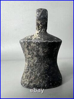 Ancient Near Eastern Black Stone Spectacle Idol