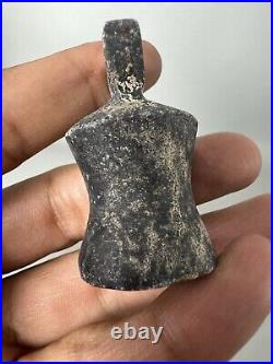 Ancient Near Eastern Black Stone Spectacle Idol