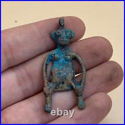 Ancient Near Eastern Bronze Anunaki Alien Amulet