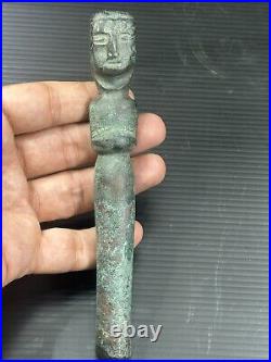 Ancient Near Eastern Bronze Deity Figure Early Dynasty