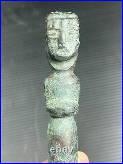 Ancient Near Eastern Bronze Deity Figure Early Dynasty