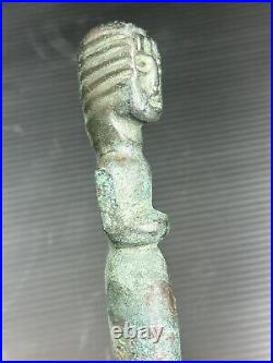 Ancient Near Eastern Bronze Deity Figure Early Dynasty